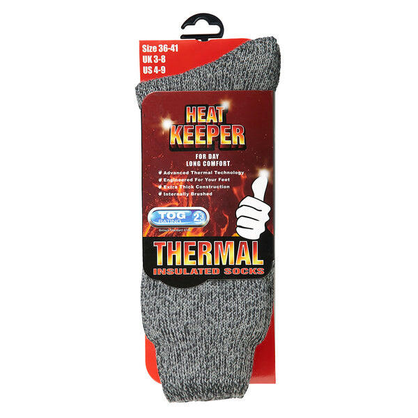Heatkeeper - Thermo sokken dames Midden Grijs - 1-Paar - Thermo sokken dames 6/7