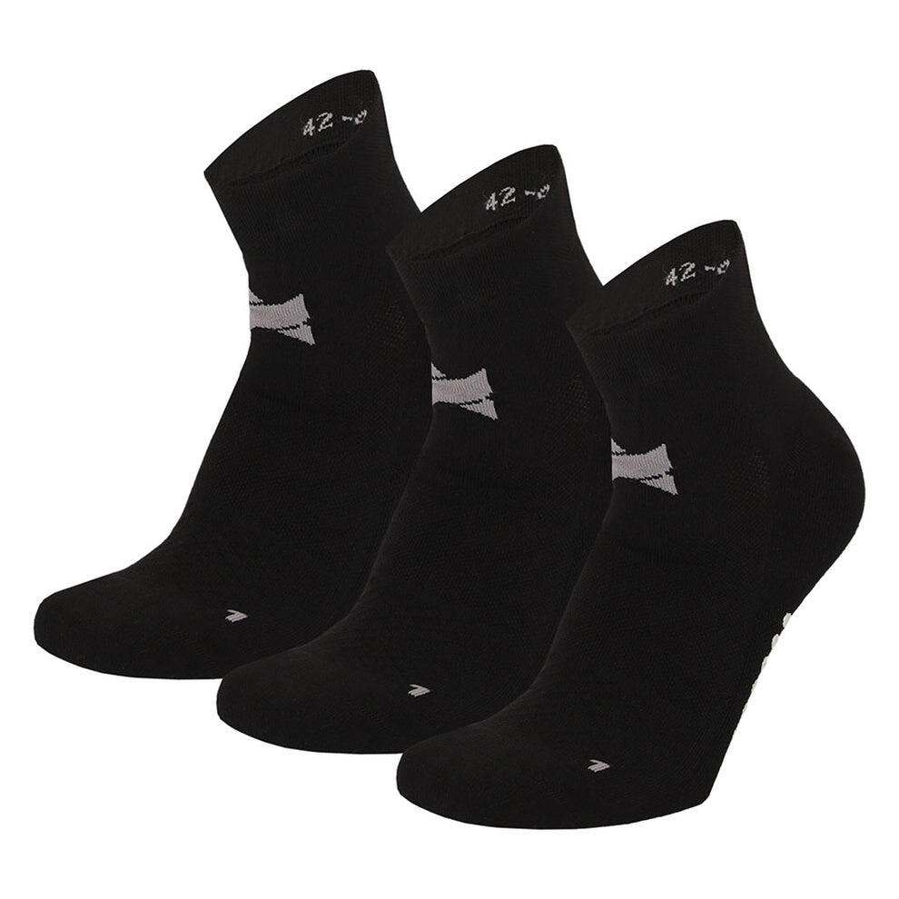 Chaussettes de yoga unisexes noires antidérapantes 4/7