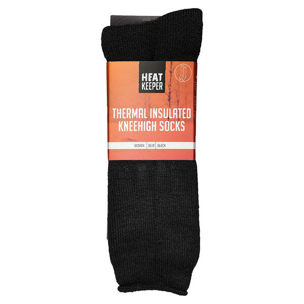 Heatkeeper - Chaussettes hautes thermiques pour femmes - 4 paires - Anthracite