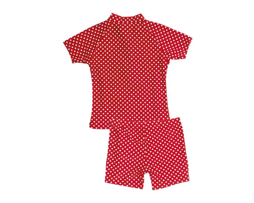 Costume de baie pentru copii cu protecție UV UPF50+, Puncte, 98-104 CM 2/2