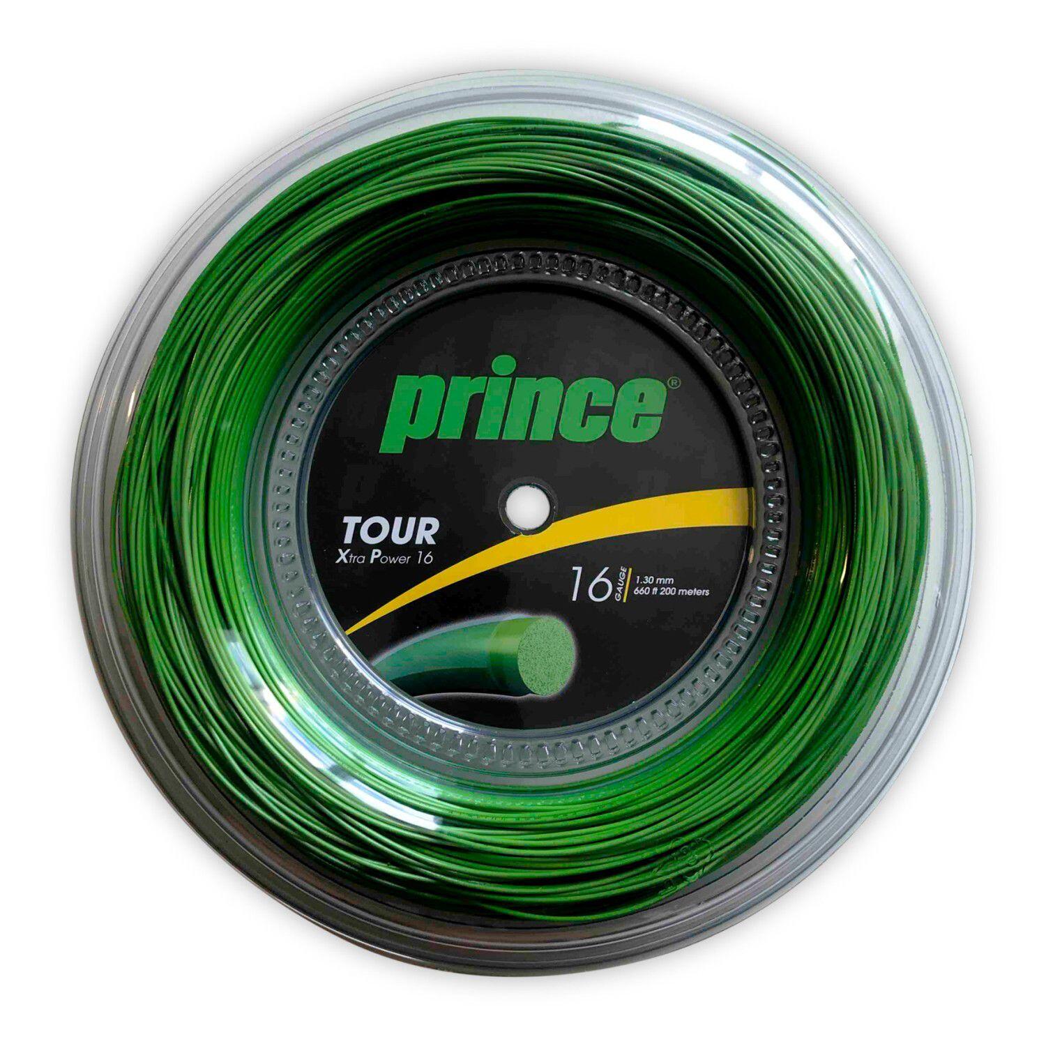 PRINCE Bobina cordaje de tenis monofilamento TOUR XP 16 Prince verde 200 m