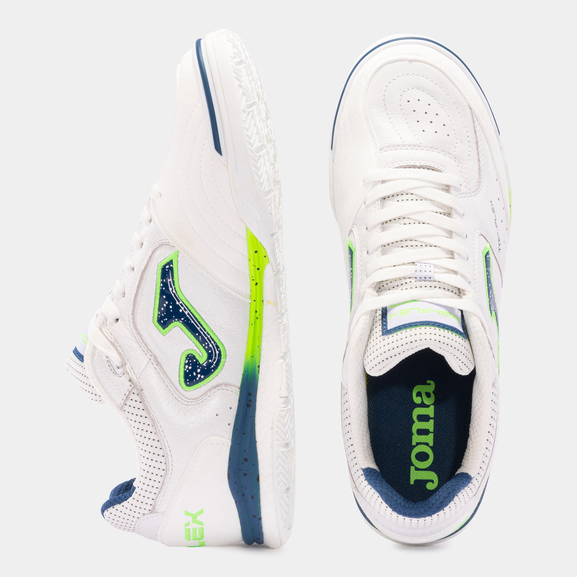 Sapatilhas Futsal Adulto Joma Top Flex Rebound 24 IN Branco 4/5