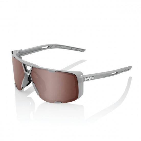 100% - Eastcraft - Soft Tact Cool Grey - Hiper Crimson Silver Mirror Lens - Lunettes De Soleil - Noir - Taille Unique - Decathlon
