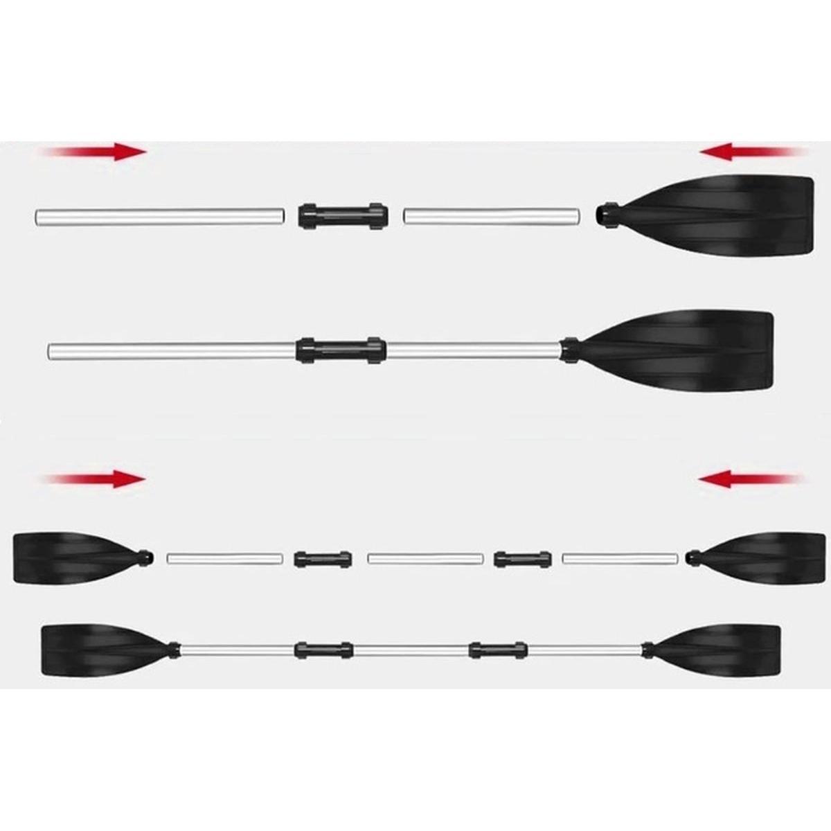 Wiosło składane Xqmax aluminiowe 2w1 7/7
