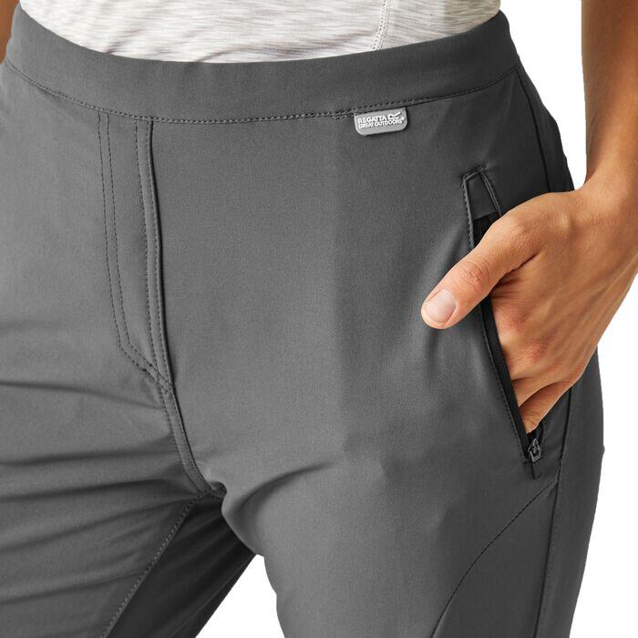 Pantalon REI Femme Taille 2 Gris 27x32 Randonnée Stretch Léger - Occasion TB État