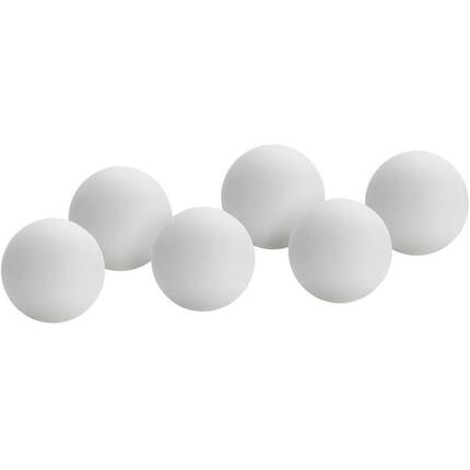 Balles de tennis de table Dagros 40 mm, lot de 6, blanches