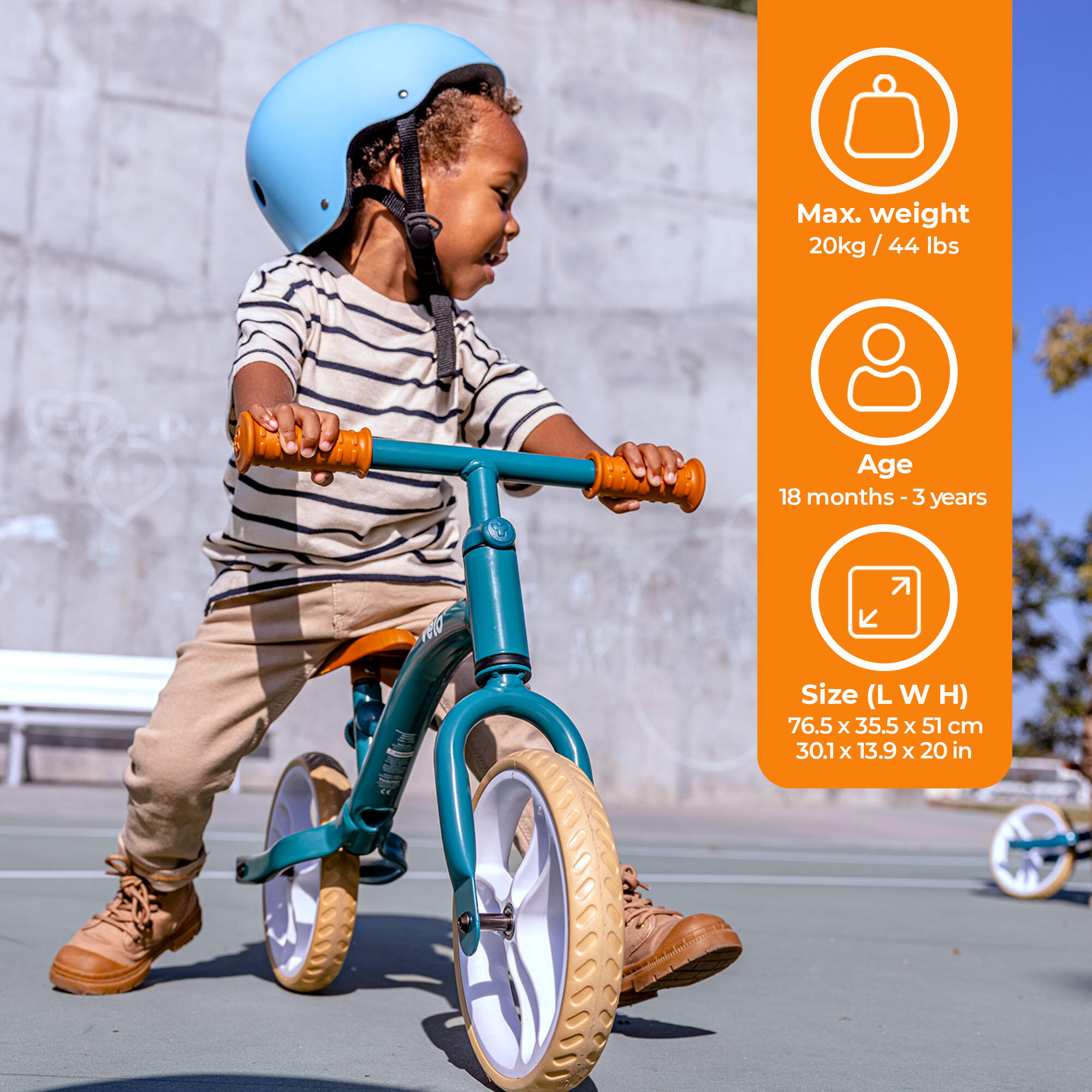 BICICLETA DE BALANCE PARA CRIANÇAS YVOLUTION YVELO JUNIOR AIR GREEN 5/6