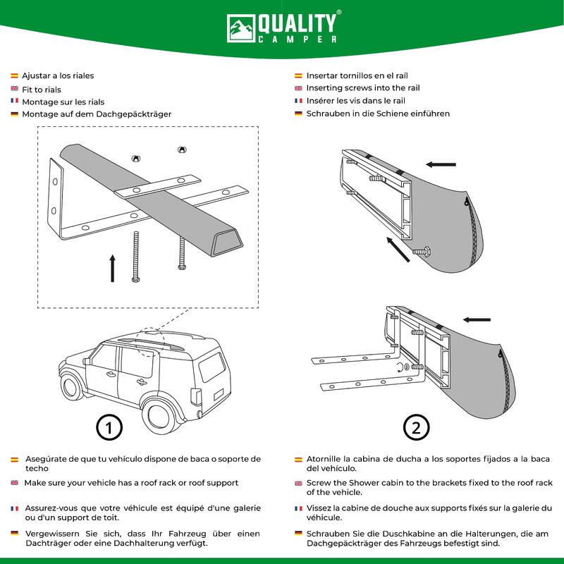 Cabine de douche 4×4 Offroad Quality Camper