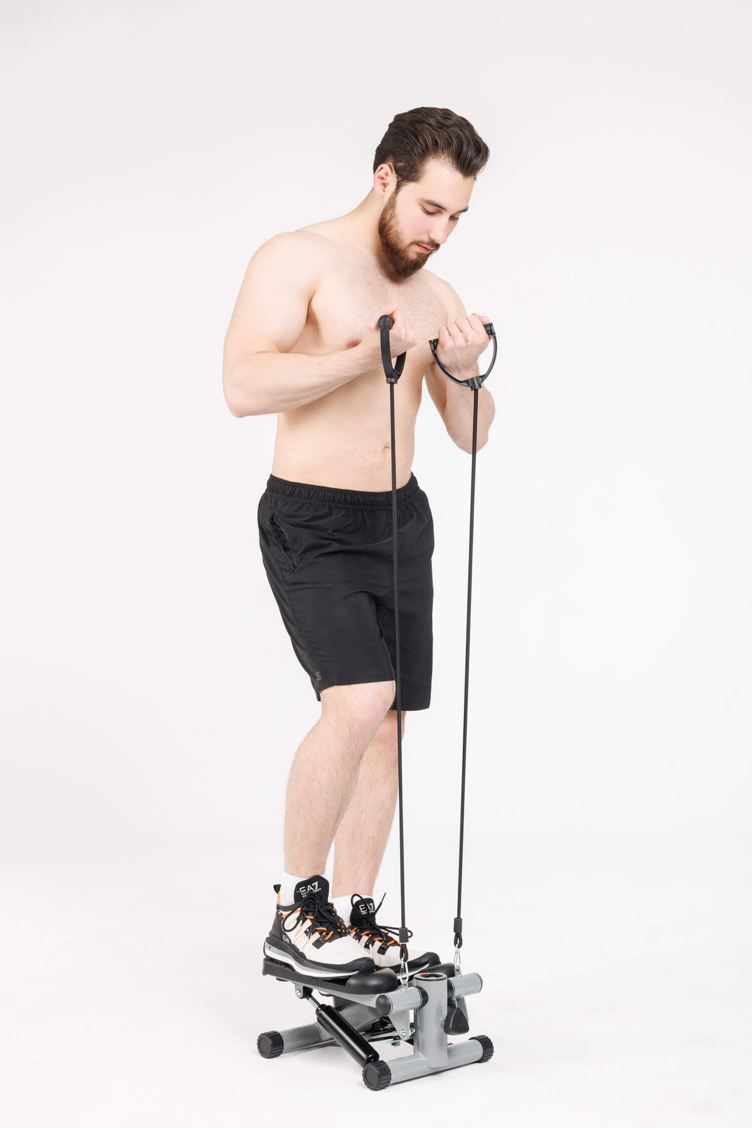 Stepper do ćwiczeń cardio z linkami i licznikiem DrFit 5/7