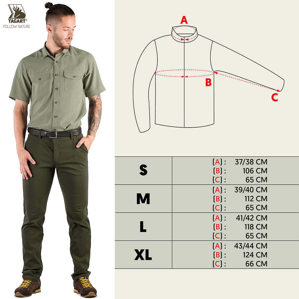 Lovecká košile Sahara Short SLIM s anti-UV úpravou 2/4