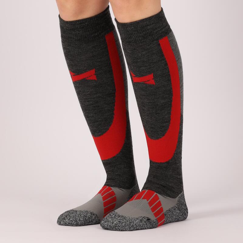 Xtreme - Chaussettes de ski unisexes - Multi rouge - 2 paires - Chaussettes de