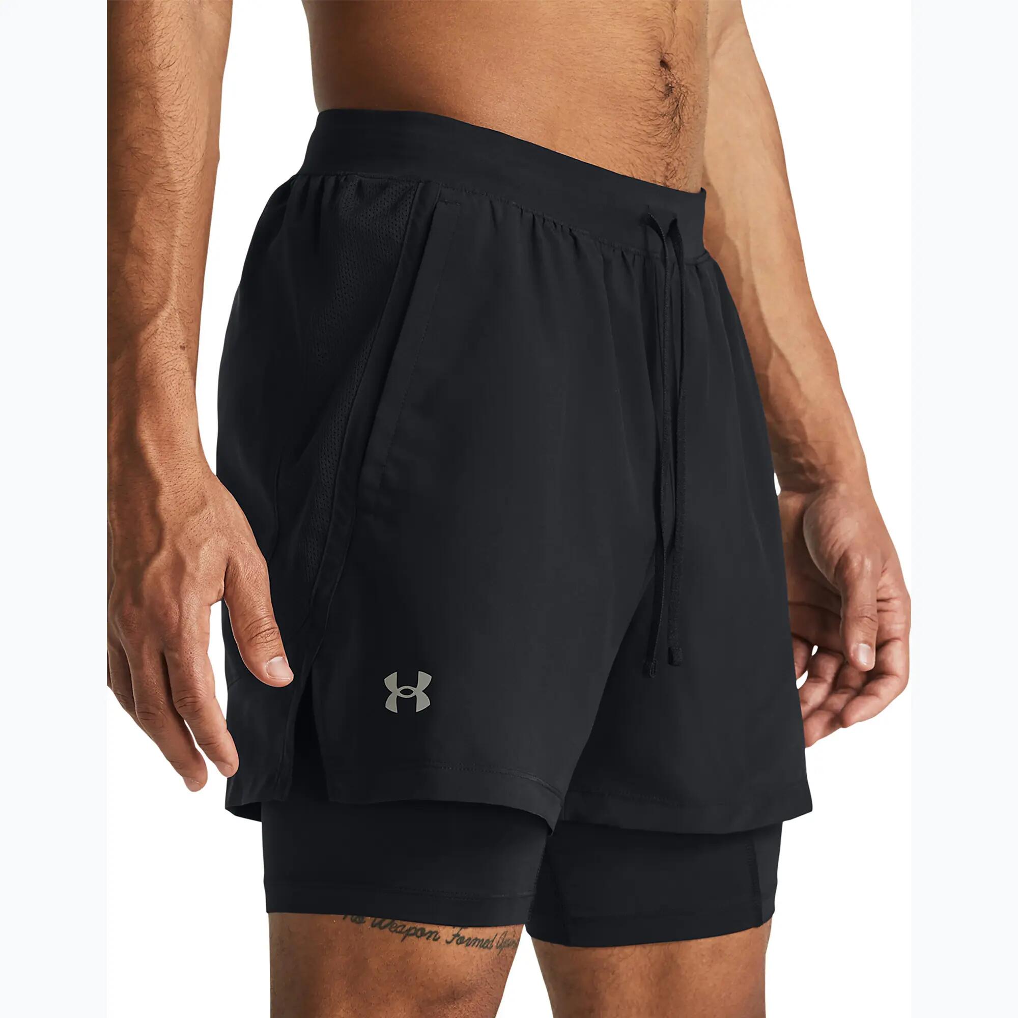 Under Armour Launch 5inch 2-in-1 Shorts Negro Hombre 4/7