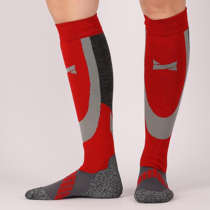 Xtreme - Chaussettes de ski unisexes - Multi rouge - 2 paires - Chaussettes de