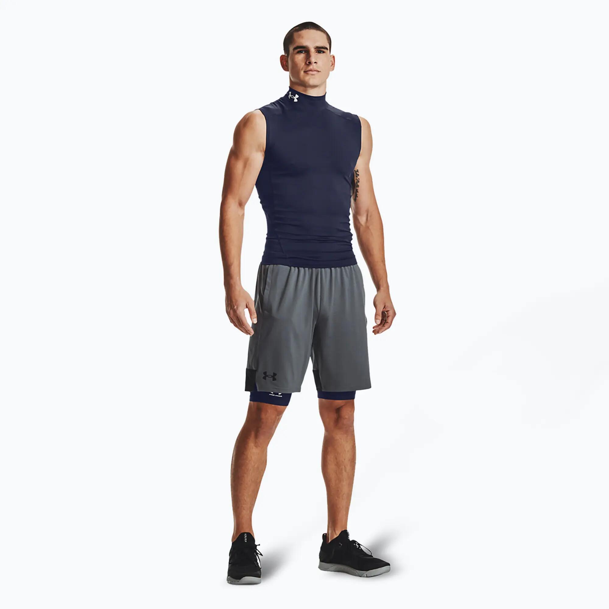 Cuissard de compression Under Armour HeatGear Compression Bleu Homme 5/6