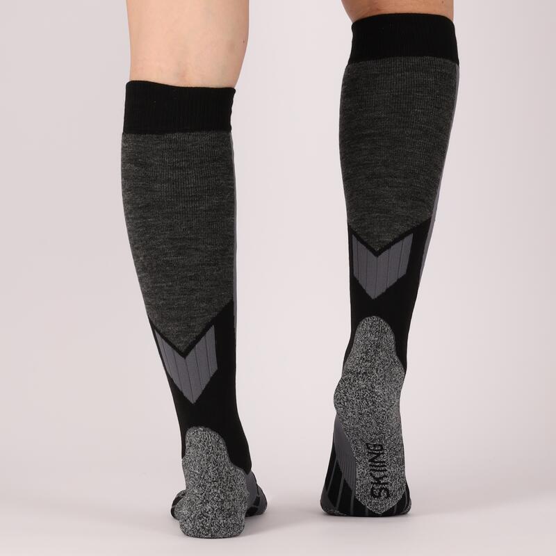 Xtreme - Chaussettes de ski Unisexe - Multi noir - 2 Paires - Chaussettes de ski