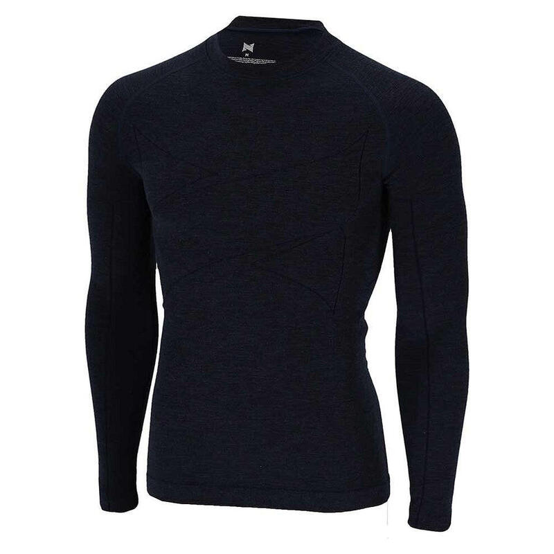 Xtreme - Thermo (onder) T-shirt heren - Navy blauw - Premium Merino Wol - 1-Stuk