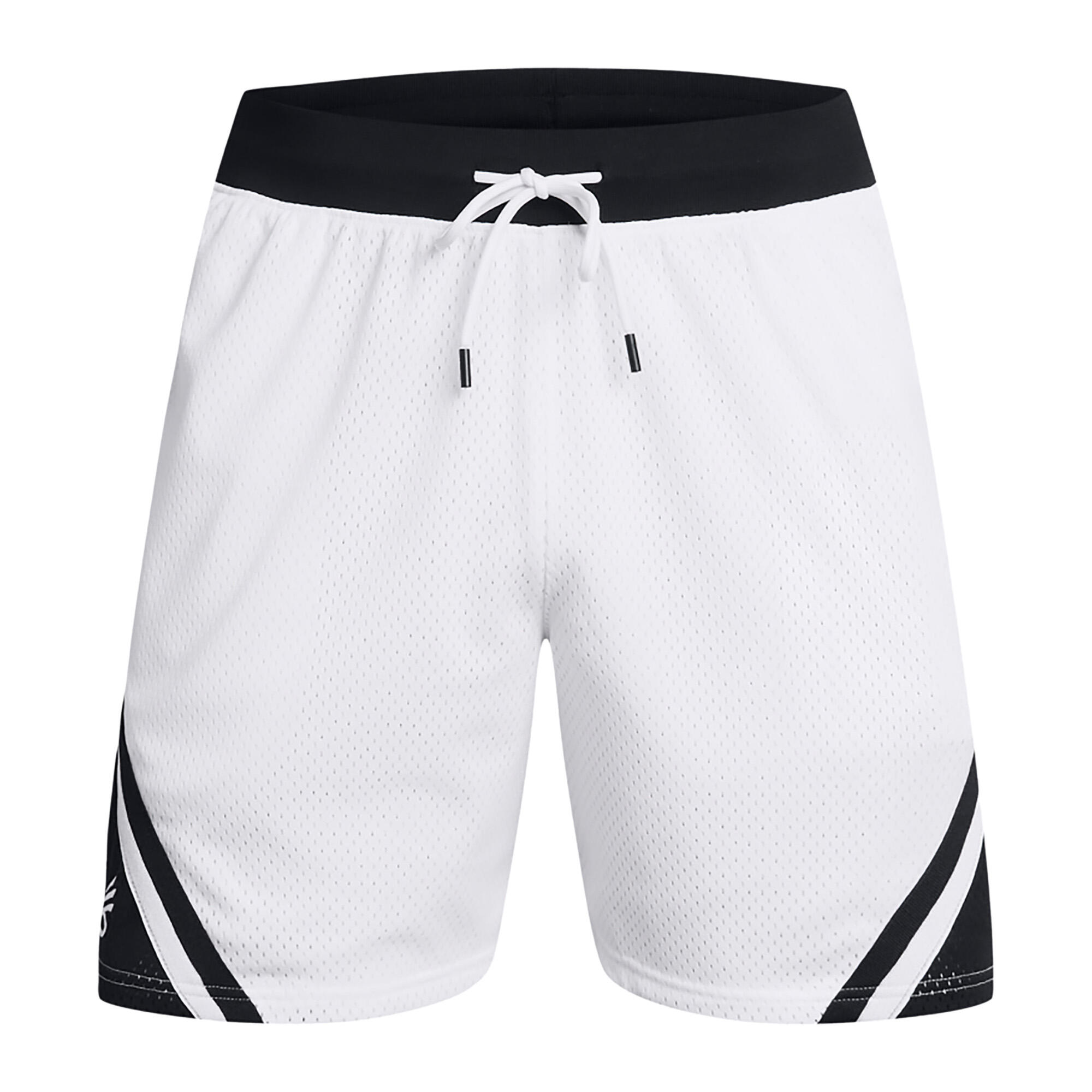 Under Armour - Short De Basket Homme Curry Mesh Short 4 Under Armour - Bermuda - Blanc - 42 M/l - Decathlon