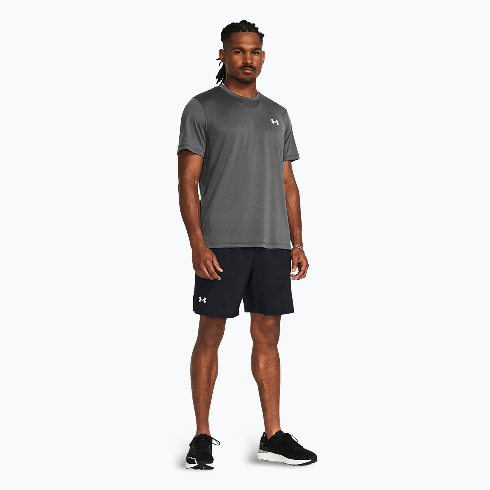 Under Armour UA Launch 7" shorts,Black/Reflective Black 2XL 2/6