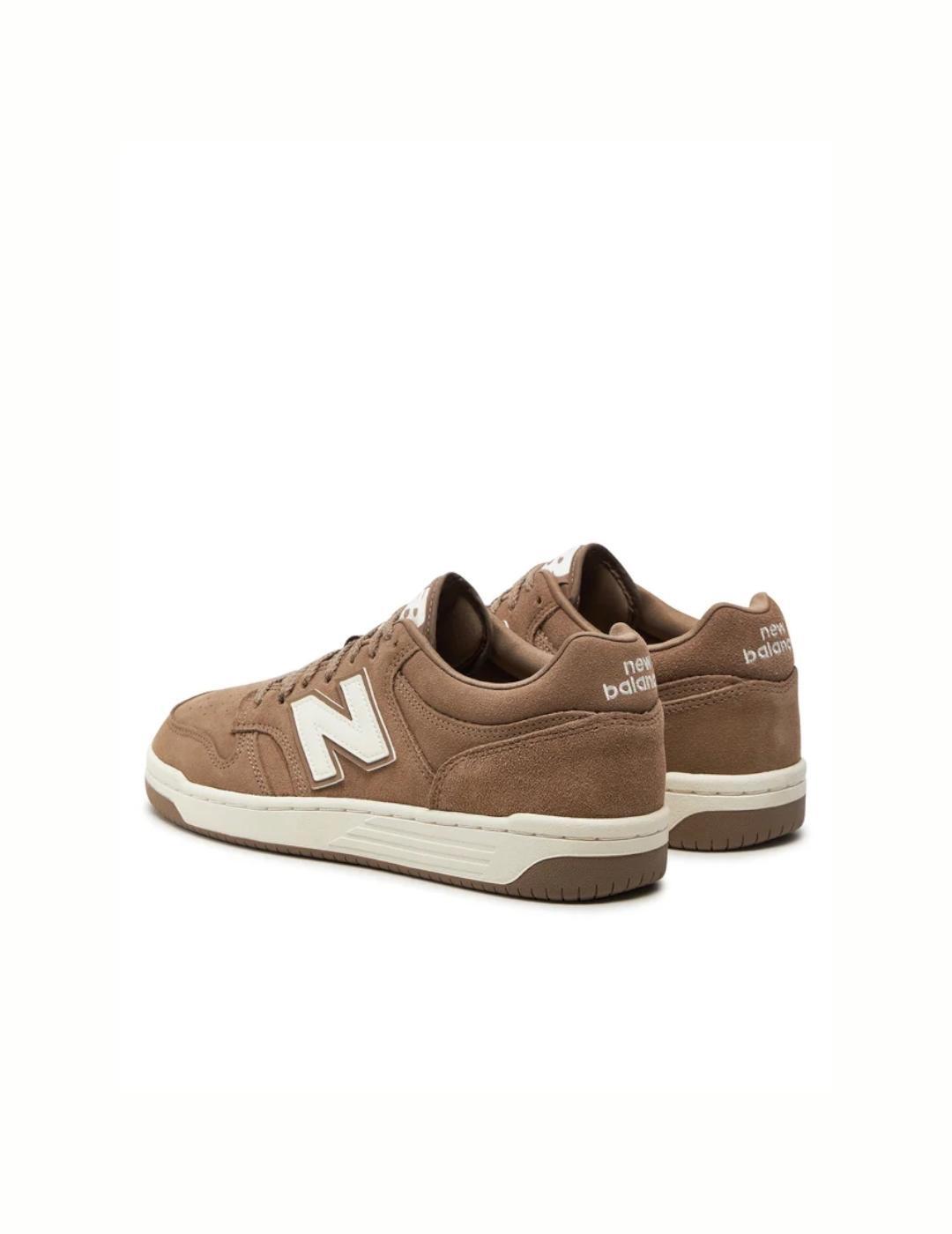 Zapatillas para Hombre New balance 480ldt suede  Marrón 3/5