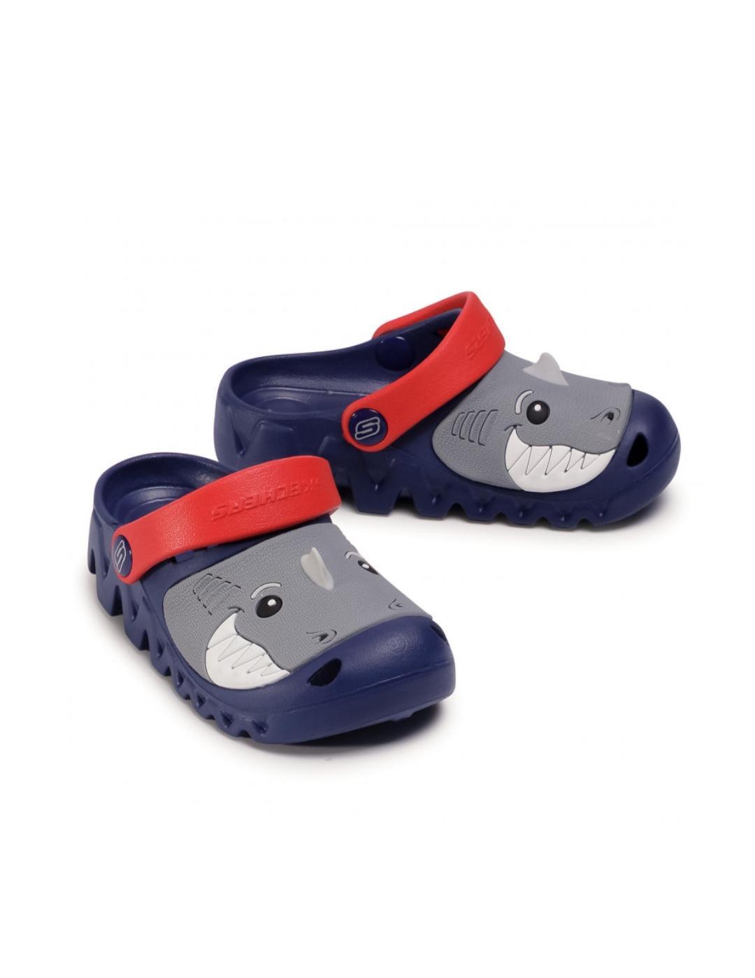 Sandalias Skechers Tiburón  Azul 3/3