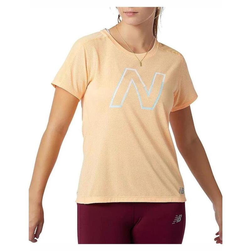 Sailing polo, shirts para Mujer New balance  impact run Rosa