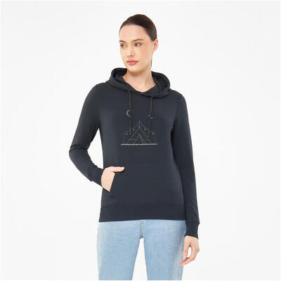Felpa con cappuccio donna Viking Panaka Women blu navy L