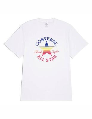 T-shirt met korte mouwen converse retro chuck gradient tee voor mannen