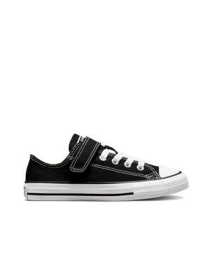 Scarpe da bambino Converse in tela bassa 1v nere