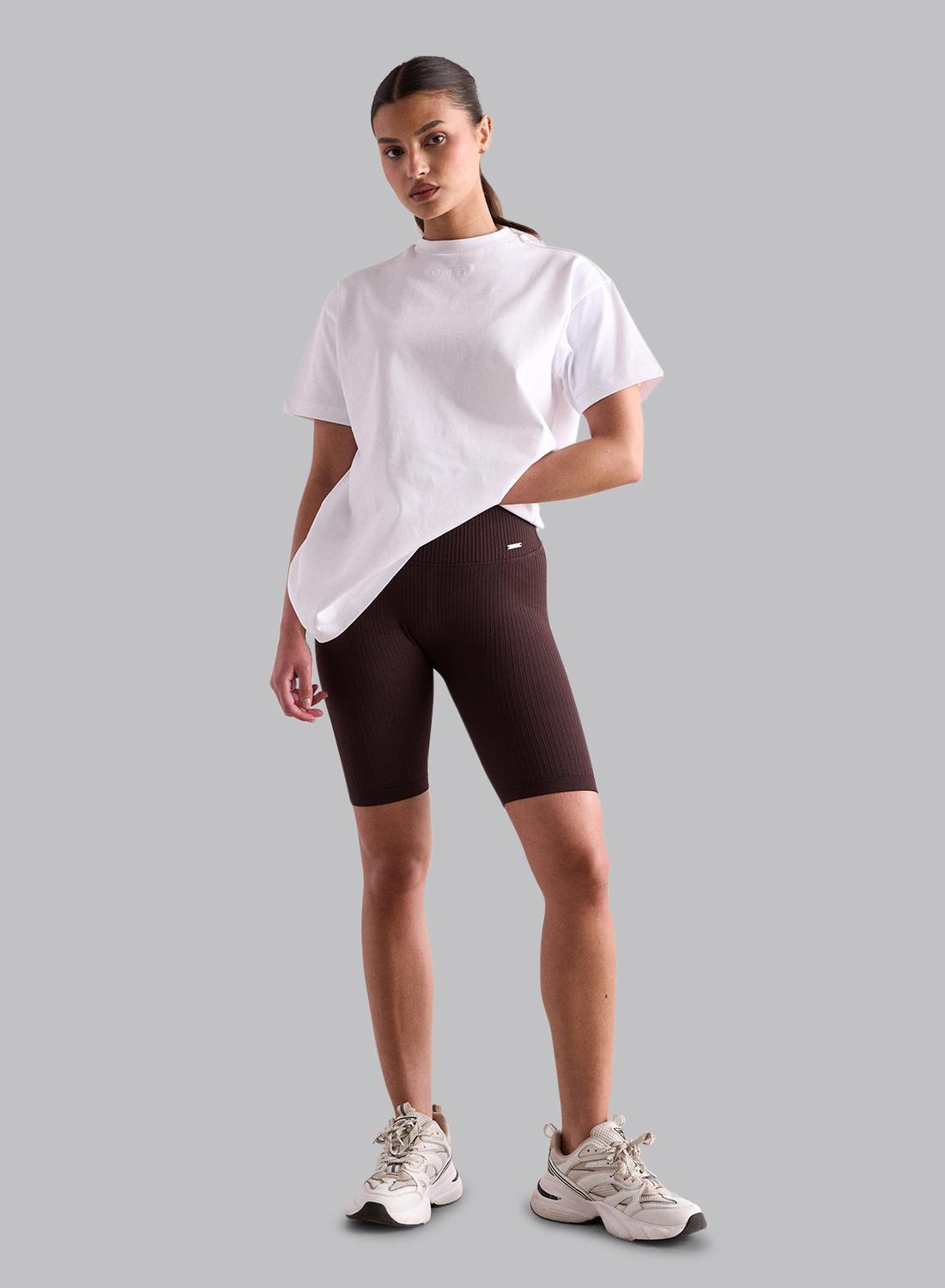 Dames T-Shirt Oversized Wit 7/7