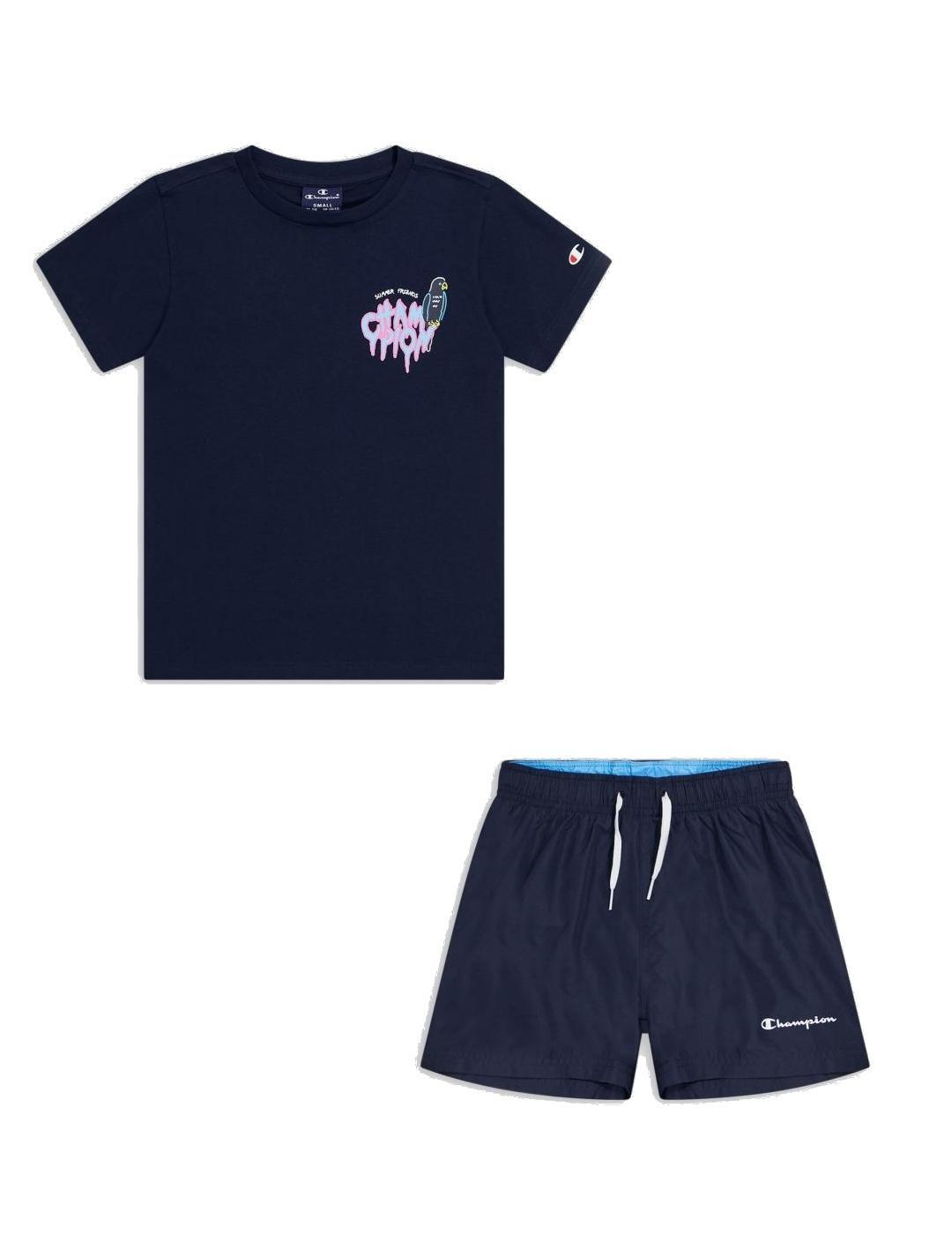 Conjunto para menino champion champion azul-marinho