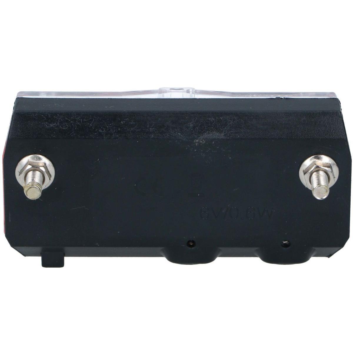 Lampka rowerowa tylna Dunlop 3 Led, zasilanie dynamo 2/6