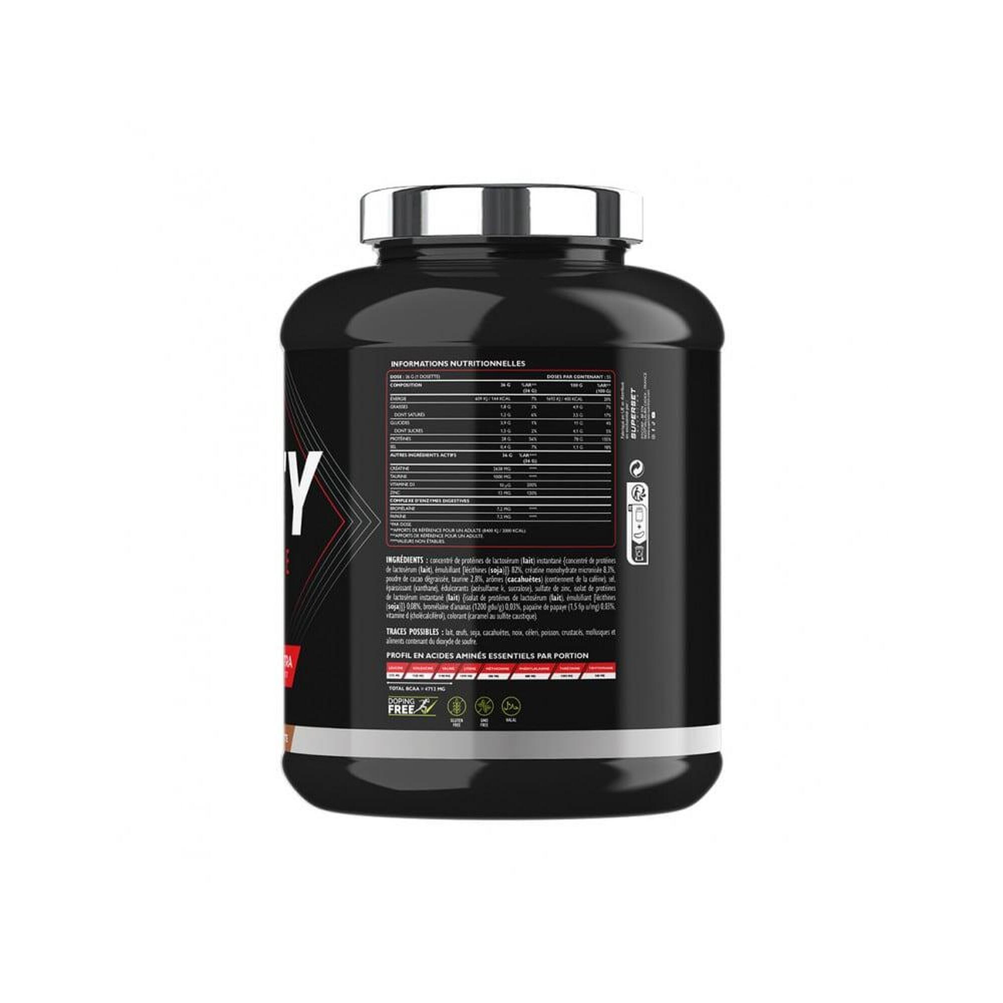 Whey Protéine | Whey Hardcore (2kg) | Praliné Noisette