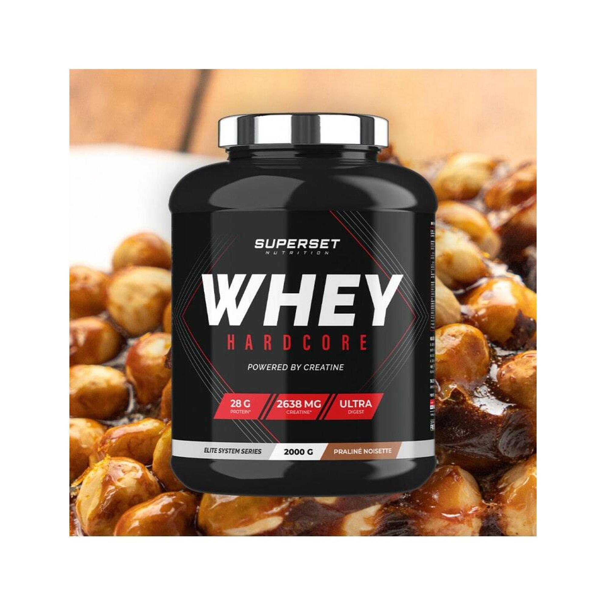 Whey Protéine | Whey Hardcore (2kg) | Praliné Noisette
