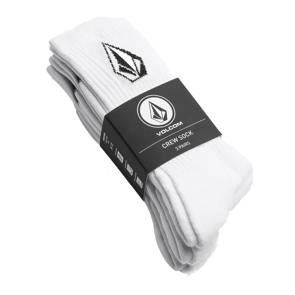 Meias Volcom Full stone para unissexo em branco 2/5