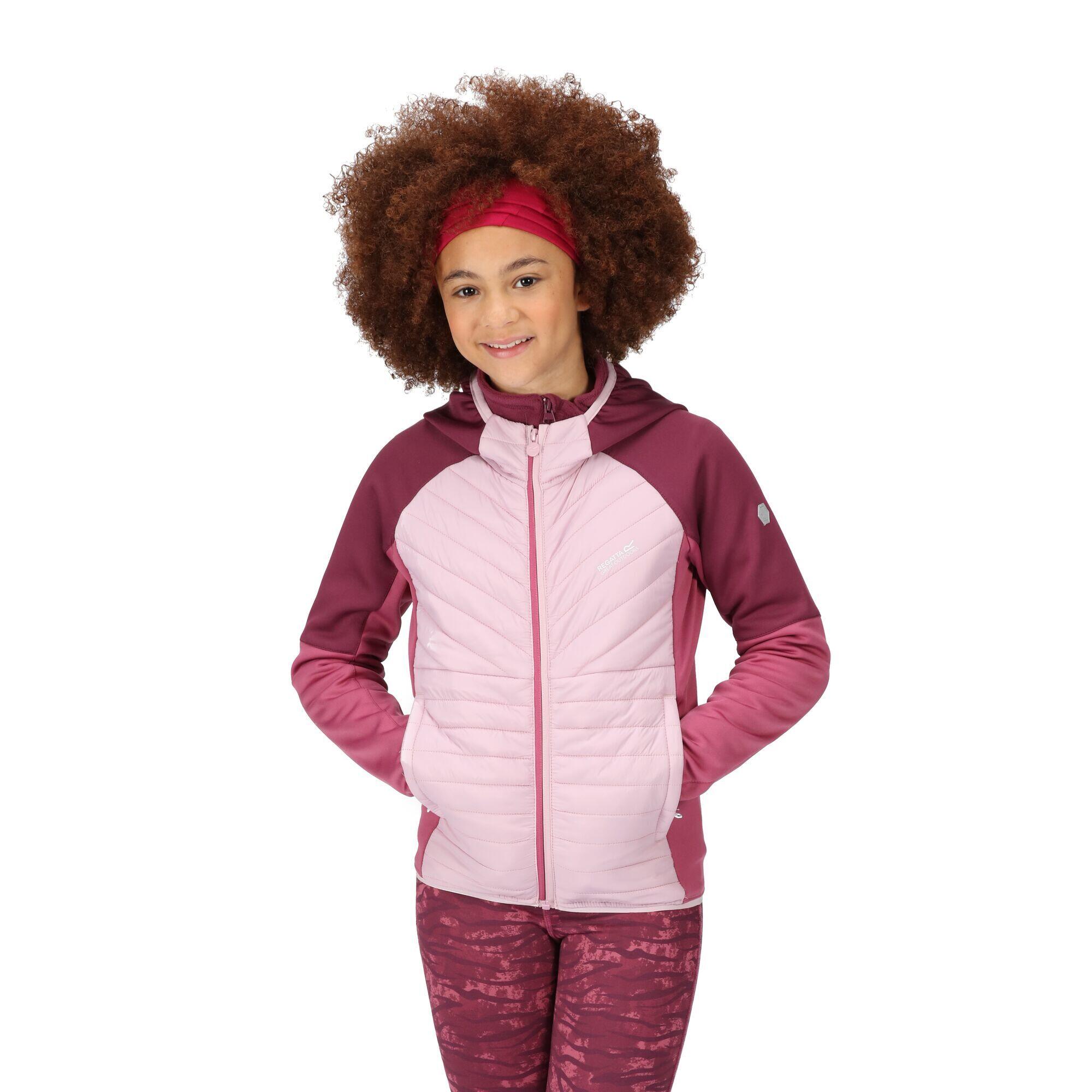 Chaqueta para niños unisex Regatta Kielder hybrid vi en color rosa 2/7