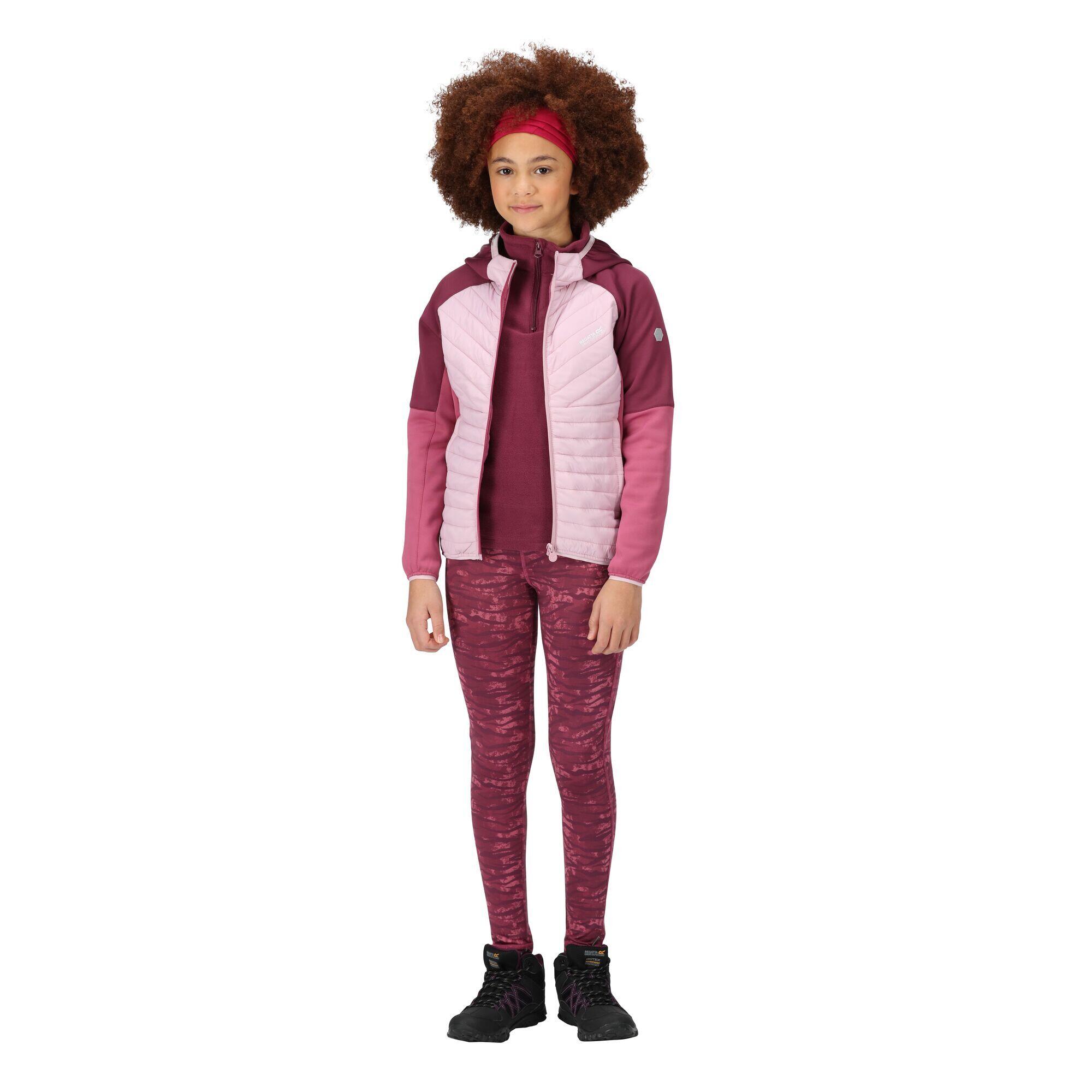 Chaqueta para niños unisex Regatta Kielder hybrid vi en color rosa 4/7