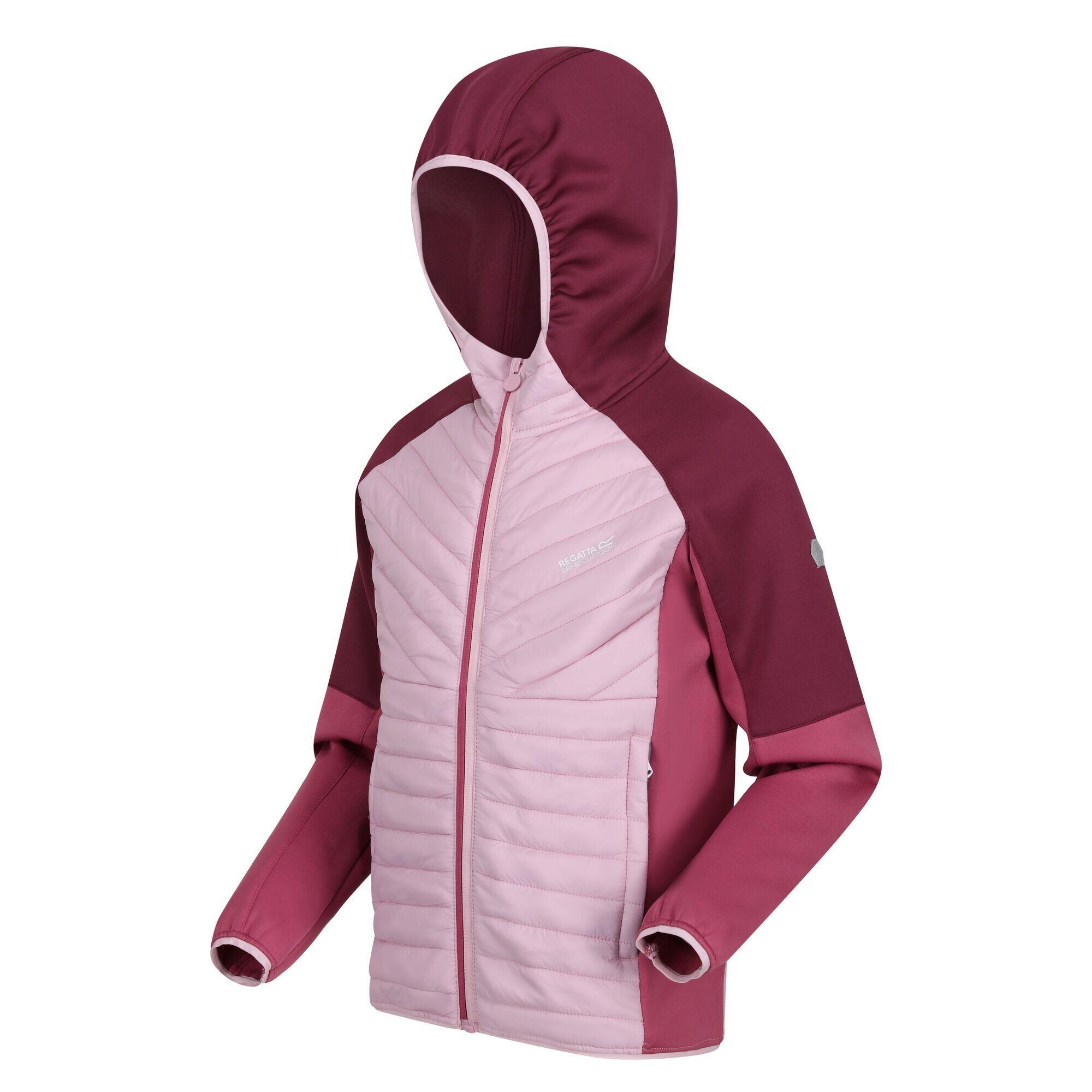 Chaqueta para niños unisex Regatta Kielder hybrid vi en color rosa 5/7