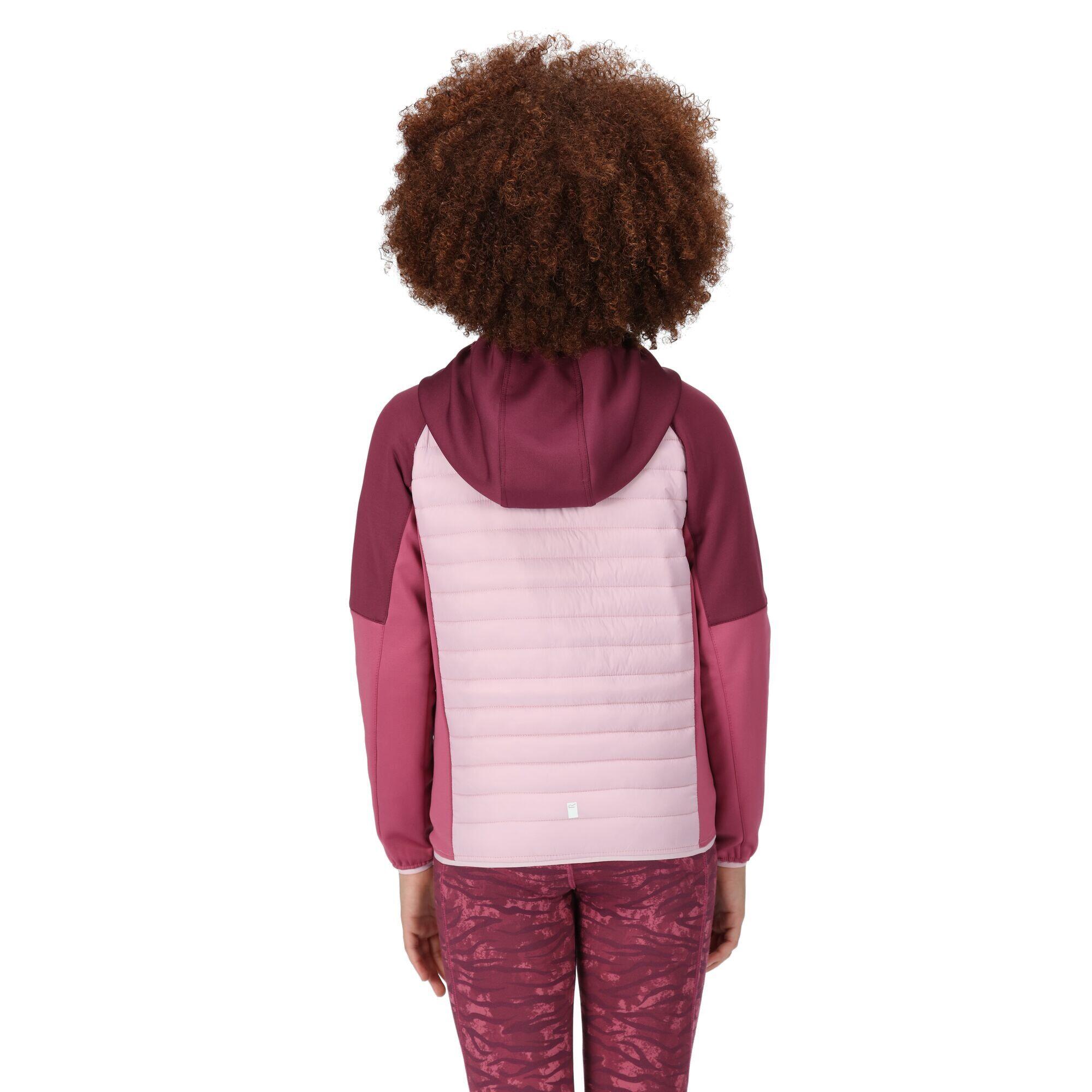 Chaqueta para niños unisex Regatta Kielder hybrid vi en color rosa 3/7