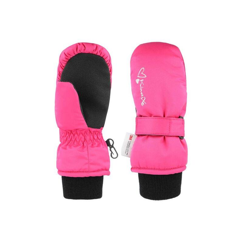 Rękawiczki zimowe dziecięce unisex KINETIXX Candy pink hearts  JR