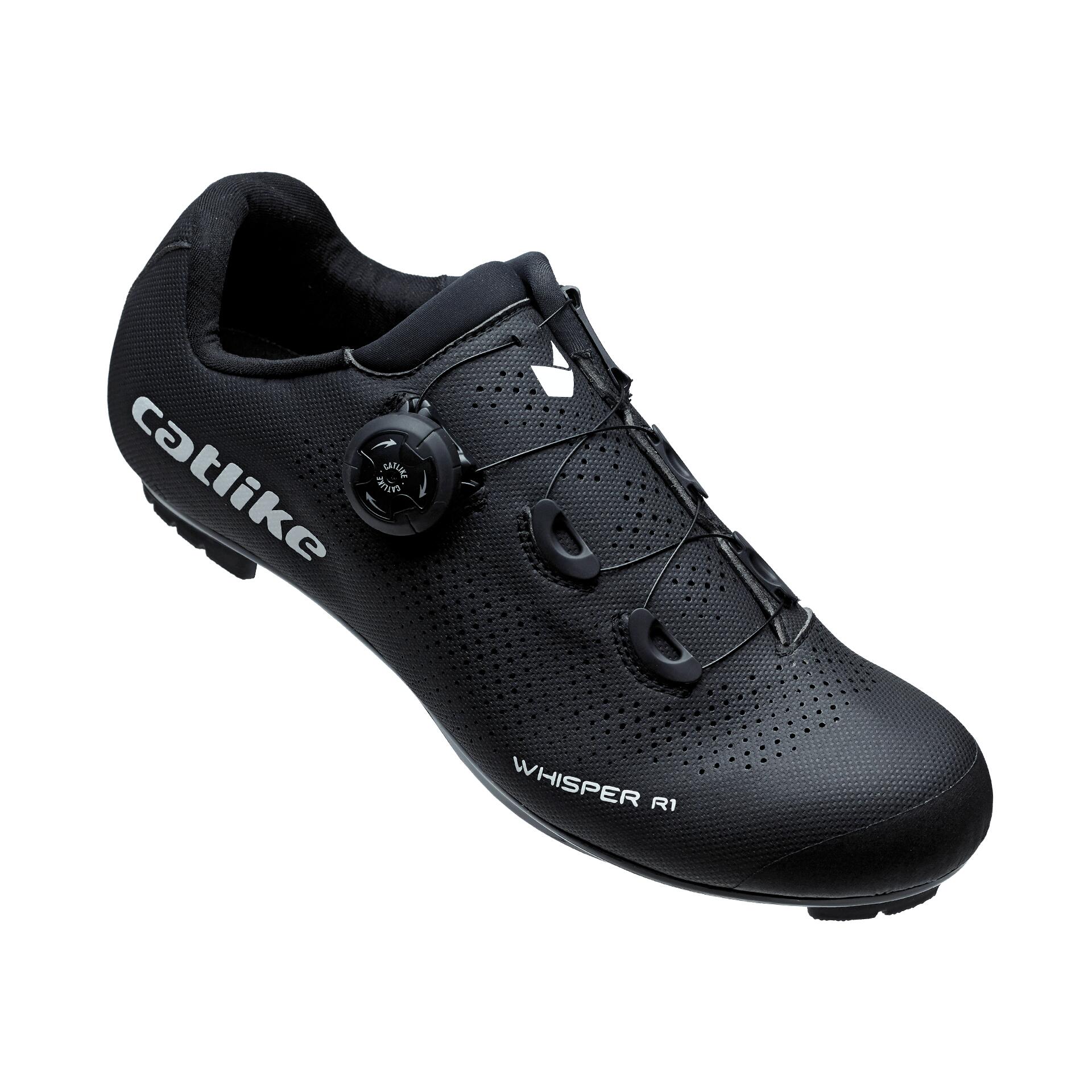 Catlike - Chaussures Vélo Route Whisper R1 Nylon Noir - Chaussures De Vélo - Noir - 39 - Decathlon