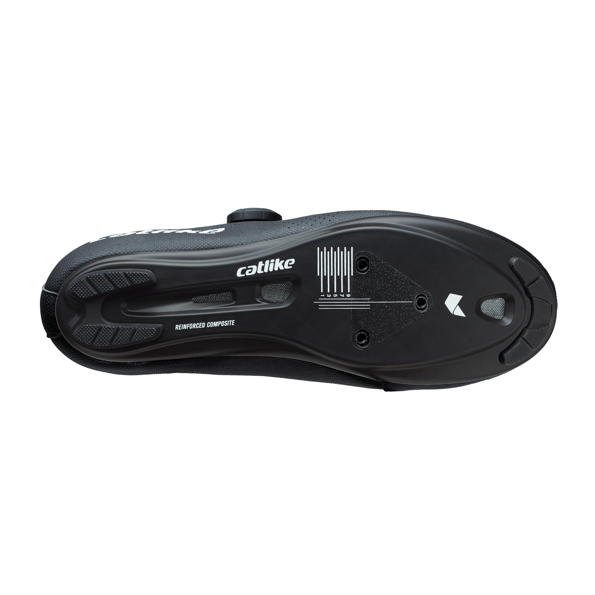 Scarpe Ciclismo Strada Whisper R1 Nylon Nero 5/7