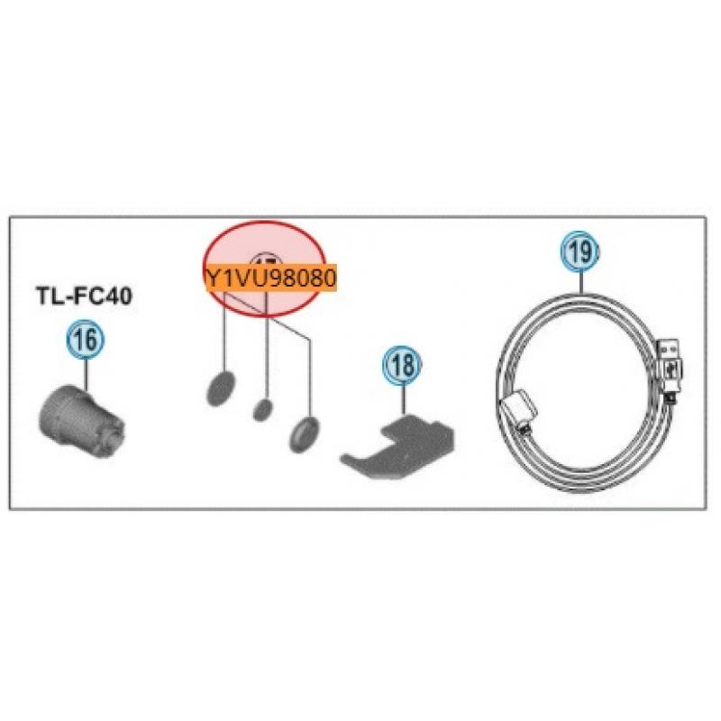 Set di magneti Shimano FC-R9100-P 2/2