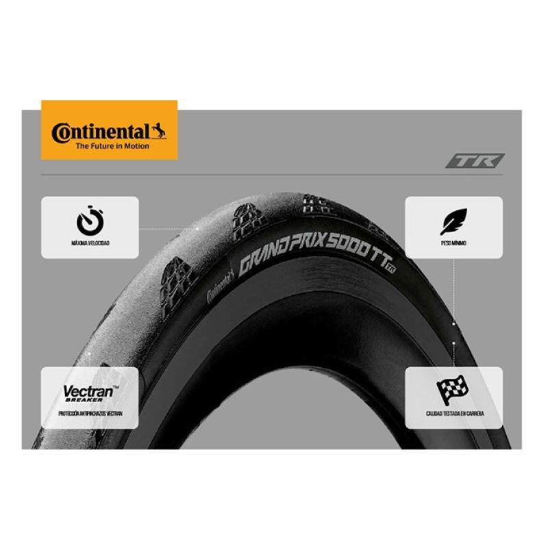 Continental Grand Prix 5000 TT TR 700c Tubeless Ready Flexibler Straßenreifen Sc 2/2