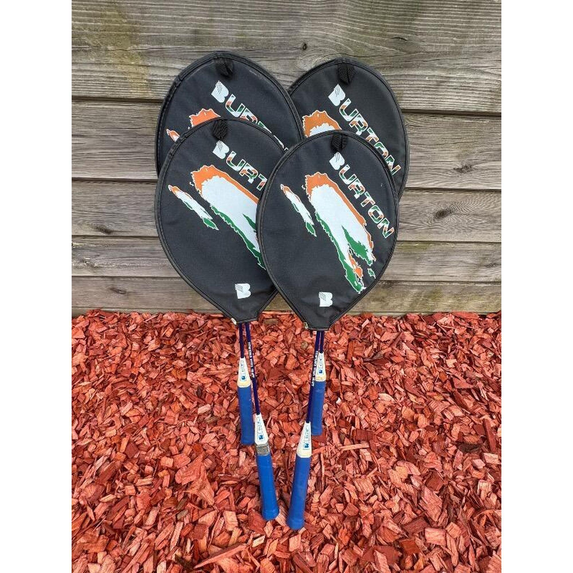 Tussen Particulieren - Burton - 4 x Badminton raketten met bijhorende hoes