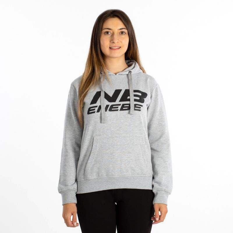 Camisola com Capuz em Algodão de Padel Mulher ENEBE CULMEN. Cinzento 5/5