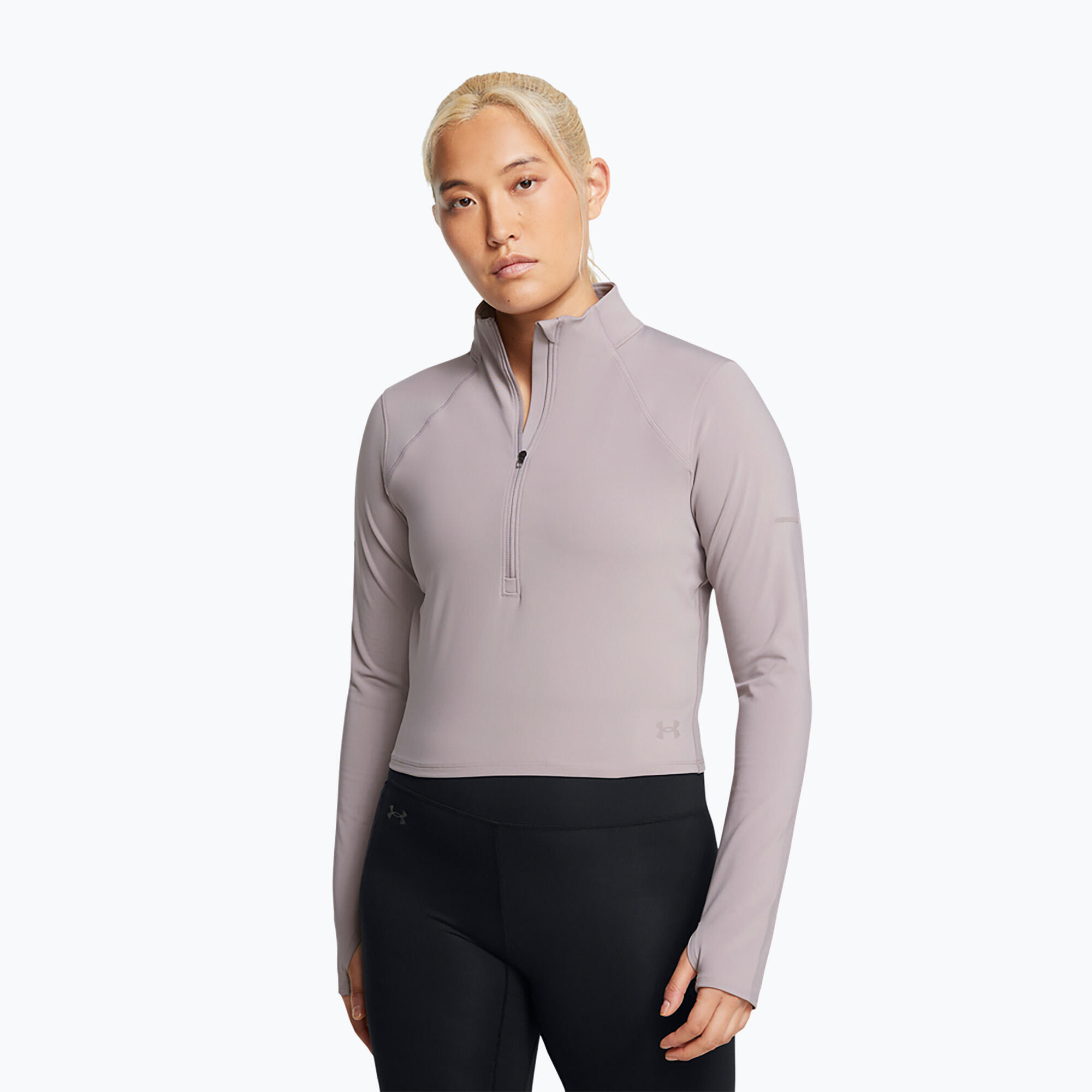 Longsleeve do biegania damski Under Armour Launch Elite Half Zip 3/5