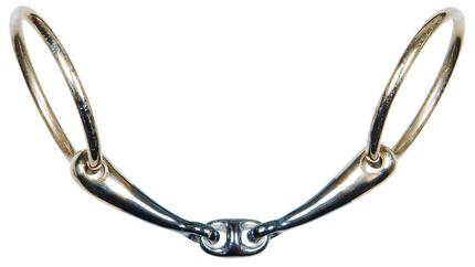 Mors 2 anneaux pour cheval double brisure anatomique Harry's Horse Sweet Iron