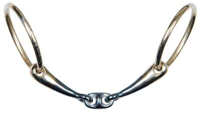 Watertrens dubbelgebroken - bit - anatomisch sweet iron 14mm - 12.5cm