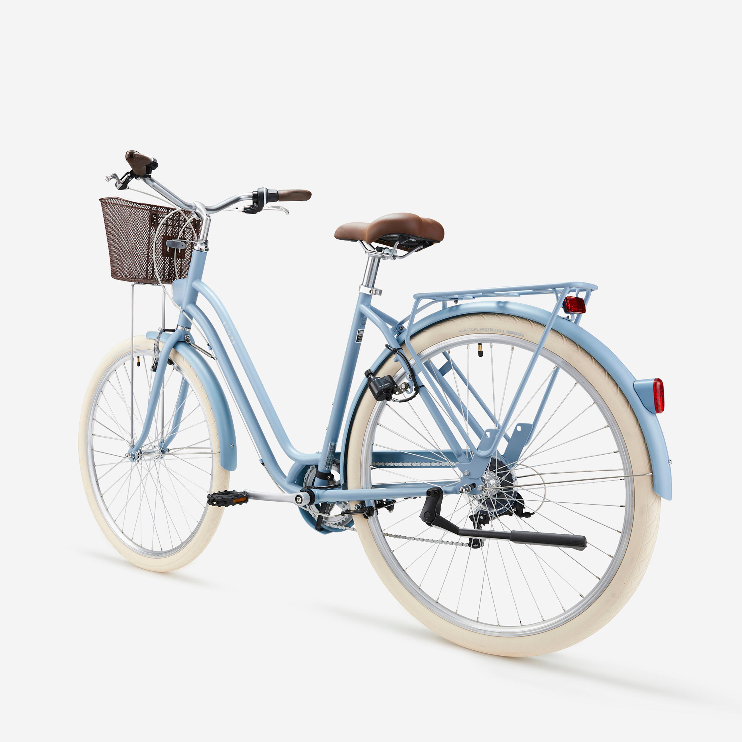Segunda Vida - BICICLETA DE CIDADE ELOPS 520 QUADRO BAIXO AZUL GANGA - Muito bom 3/5