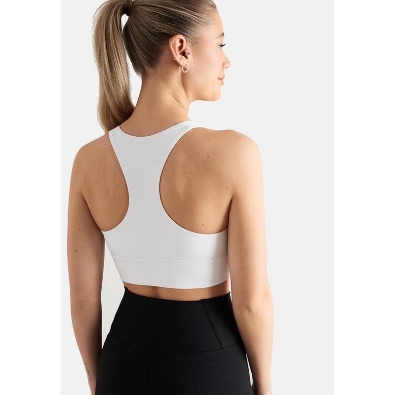 Soutien-gorge de sport Edge Core Racerback Yoga Femme Blanc aim'n